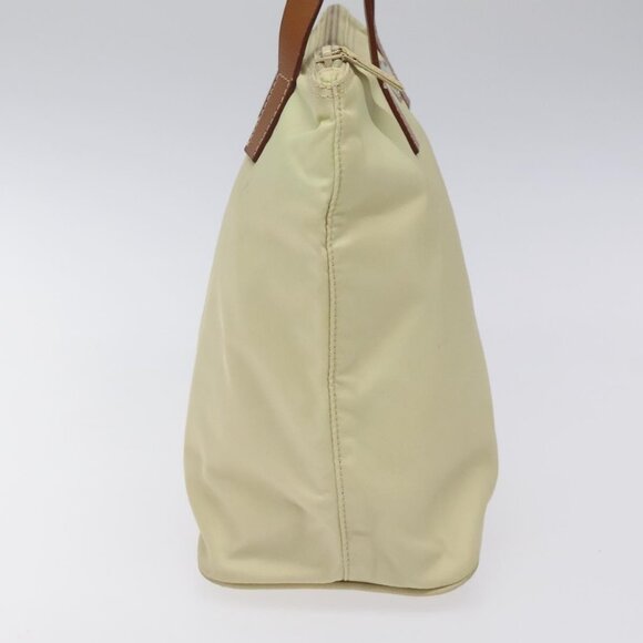 PRADA Hand Bag Nylon White Silver Auth hk2411 - Picture 5 of 16